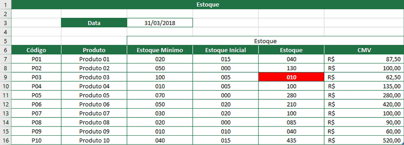 Planilha Excel GRÁTIS de Controle de Estoque [Baixe AGORA]