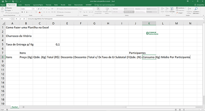 Como Fazer Planilha no Excel - Aprenda Excel do Zero☸ Explore as ...