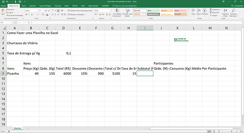 Como fazer PLANILHA de NOTAS ESCOLARES (tutorial simples) 