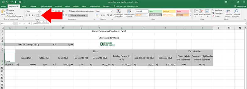 Como criar uma planilha no Excel passo a passo | Cursos de Excel Online