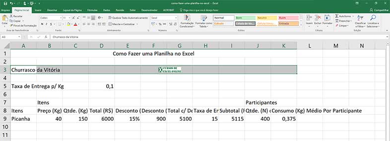 Como criar uma planilha no Excel passo a passo | Cursos de Excel Online
