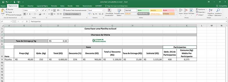 Como criar uma planilha no Excel passo a passo | Cursos de Excel Online